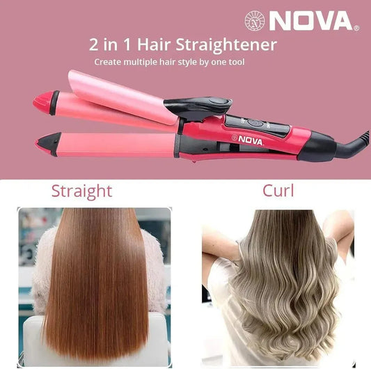 Frizz Free Hair Curler & Straightener