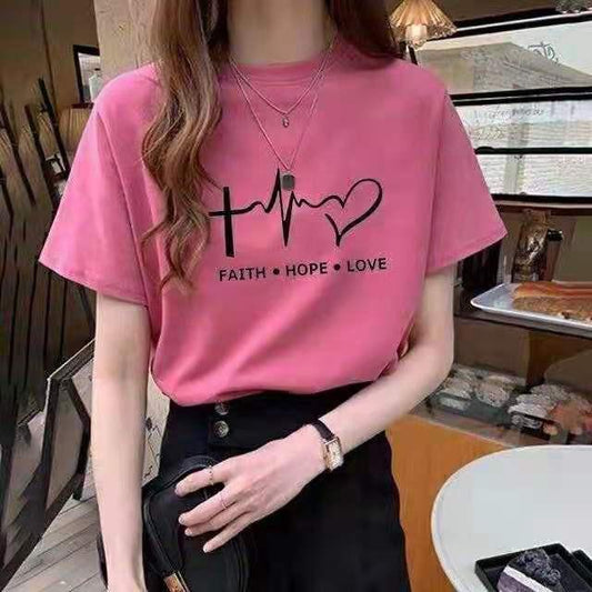 1 Pc Women's Stitched Printed T-Shirt